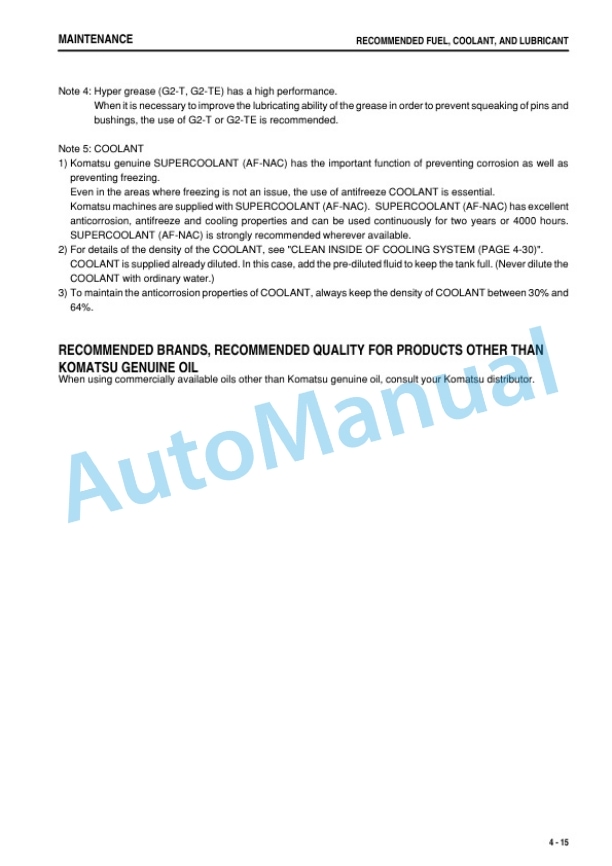 Komatsu PC1250-8R, PC1250SP-8R Hydraulic Excavator Operation and Maintenance Manual TEN00933-06-4