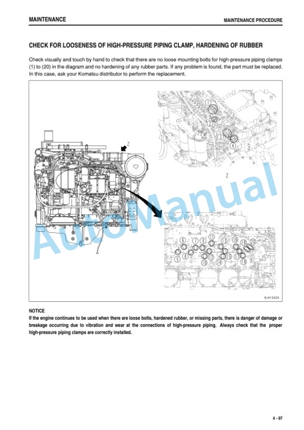 Komatsu PC1250-8R, PC1250SP-8R Hydraulic Excavator Operation and Maintenance Manual TEN00933-06-5