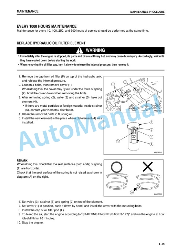 Komatsu PC1250-8R, PC1250SP-8R Hydraulic Excavator Operation and Maintenance Manual TEN00934-08-5