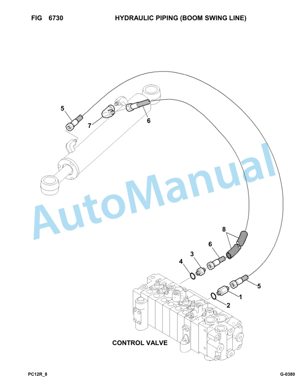 Komatsu PC12R-8 Hydraulic Excavator Parts Manual F30001-up-5