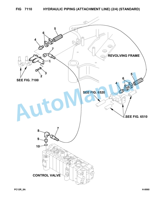 Komatsu PC12R-8 Hydraulic Excavator Parts Manual F31605-Up-5
