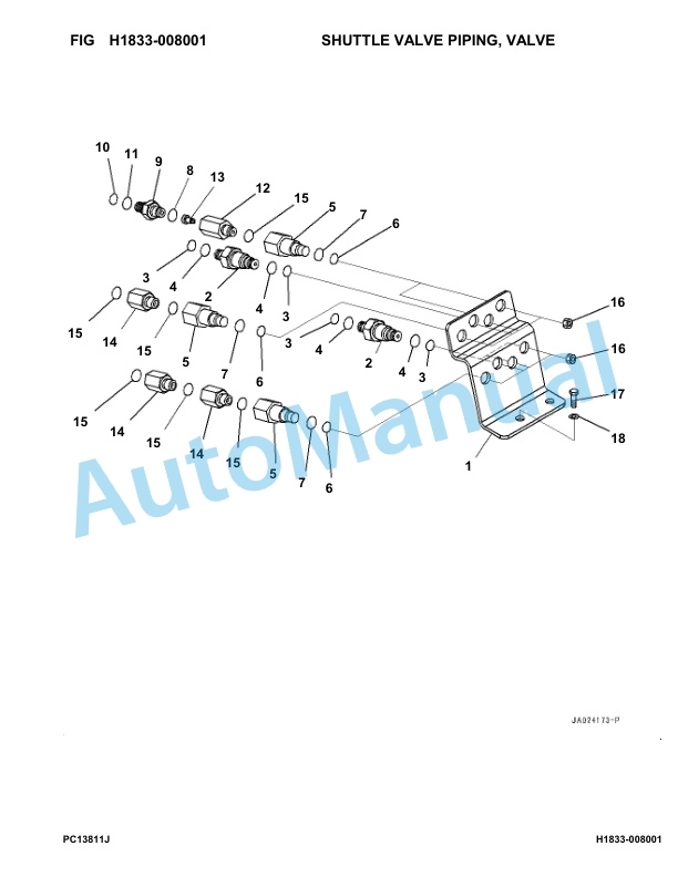 Komatsu PC138US-11 Hydraulic Excavator Parts Manual 55659-UP-3