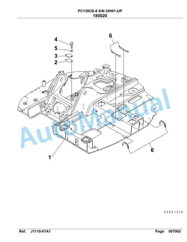 Komatsu PC138US-8 Excavator Parts Manual-2