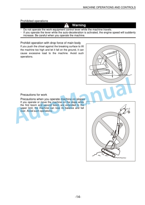 Komatsu PC138US-8 Hydraulic Excavator Operation and Maintenance Manual PEN01960-00-4