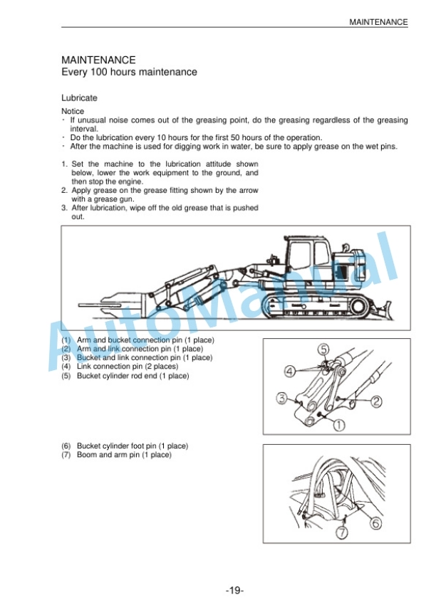 Komatsu PC138US-8 Hydraulic Excavator Operation and Maintenance Manual PEN01960-00-5