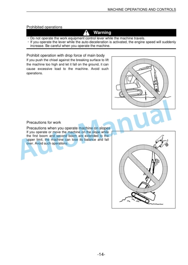 Komatsu PC138US-8 Hydraulic Excavator Operation and Maintenance Manual PEN01960-01-4