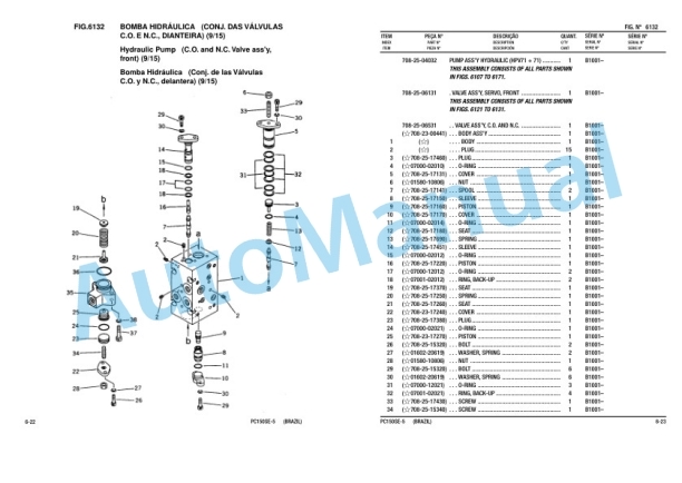 Komatsu PC150SE-5 Hydraulic Excavator Parts Manual KPPB001006-4