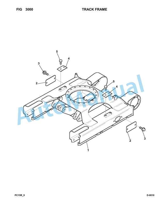 Komatsu PC15R-8 Hydraulic Excavator Parts Manual F20001-Up-2