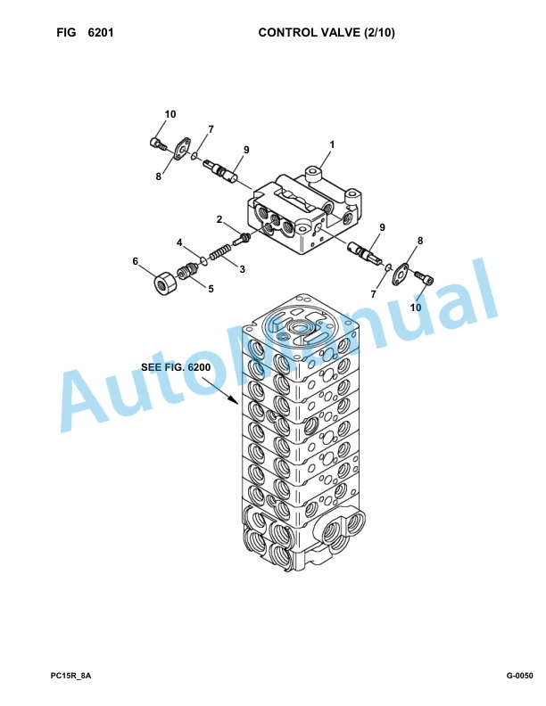 Komatsu PC15R-8 Hydraulic Excavator Parts Manual F22426-Up-4