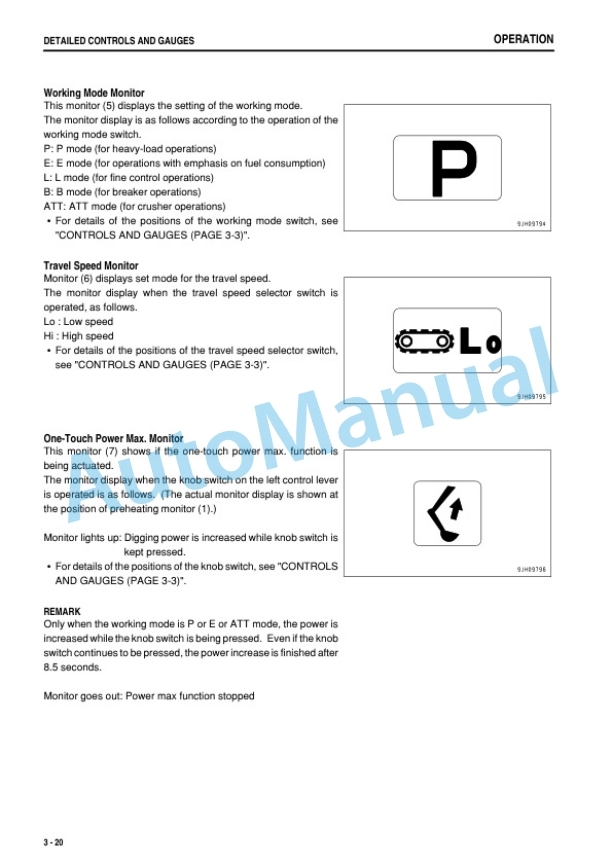 Komatsu PC160LC-8 Hydraulic Excavator Operation and Maintenance Manual PEN00308-00TH-2