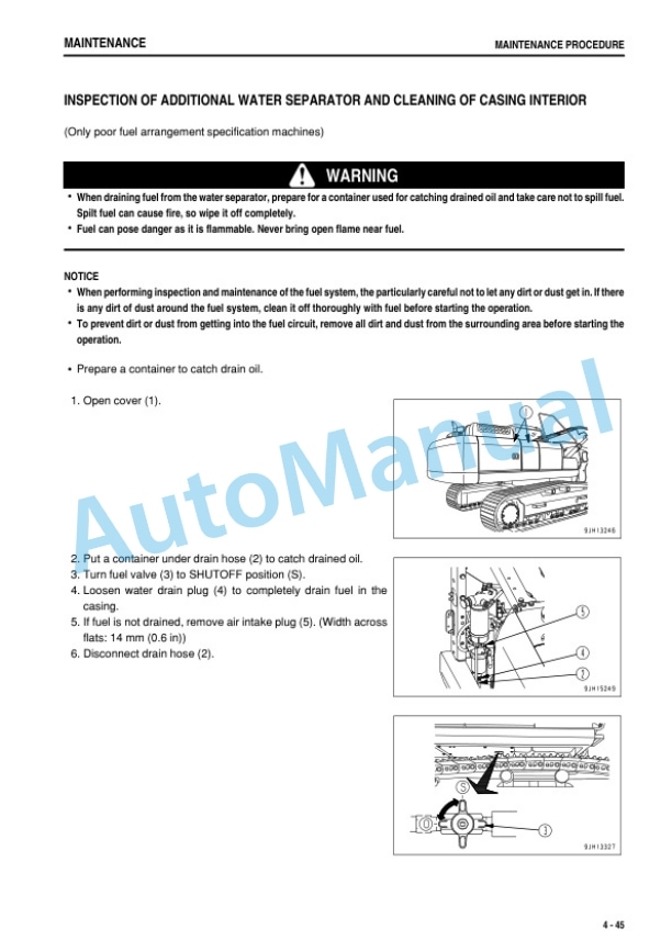 Komatsu PC160LC-8 Hydraulic Excavator Operation and Maintenance Manual PEN00505-08-5