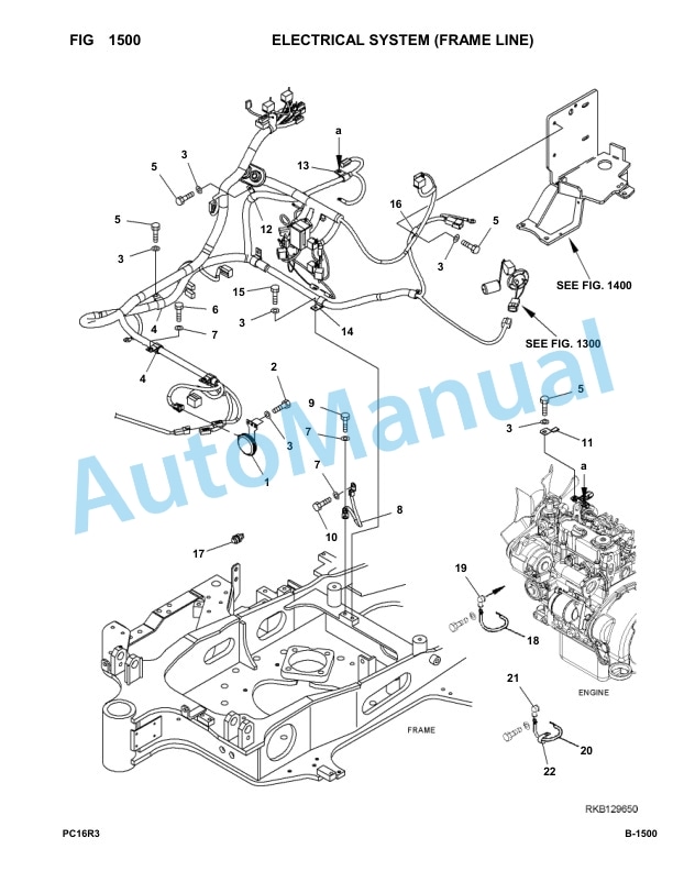 Komatsu PC16R-3 Hydraulic Excavator Parts Manual F60003-UP-2