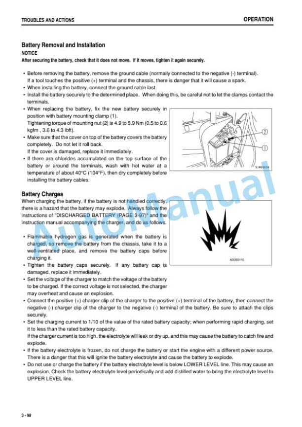 Komatsu PC18MR-3 Compact Hydraulic Excavator Operation and Maintenance Manual TEN00623-11-4