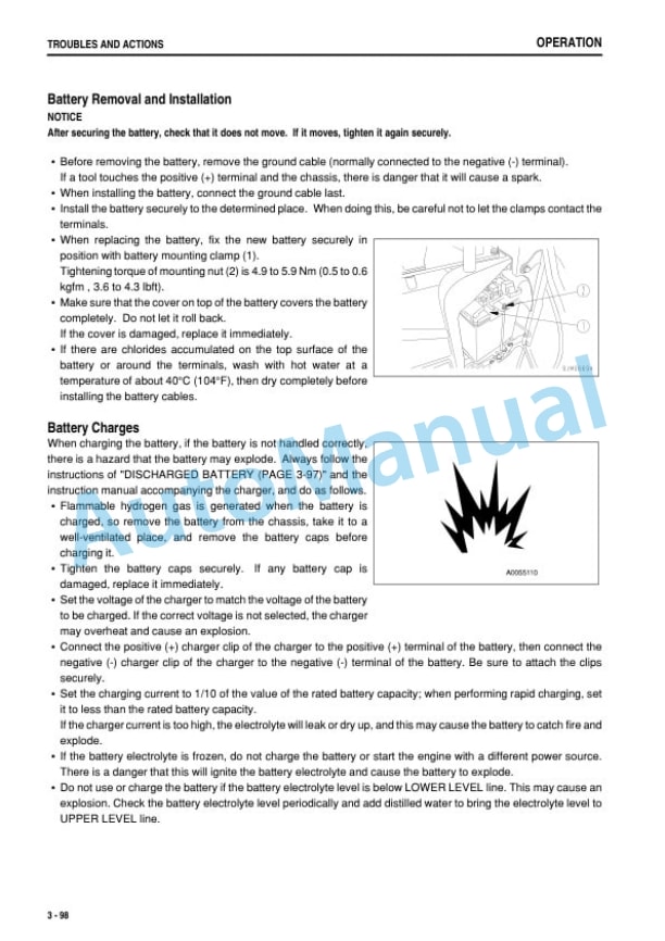 Komatsu PC18MR-3 Compact Hydraulic Excavator Operation and Maintenance Manual TEN00623-12-4