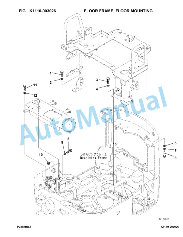 Komatsu PC18MR-5 Hydraulic Excavator Parts Manual 30001-up-4
