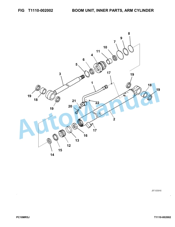 Komatsu PC18MR-5 Hydraulic Excavator Parts Manual 30001-up-5