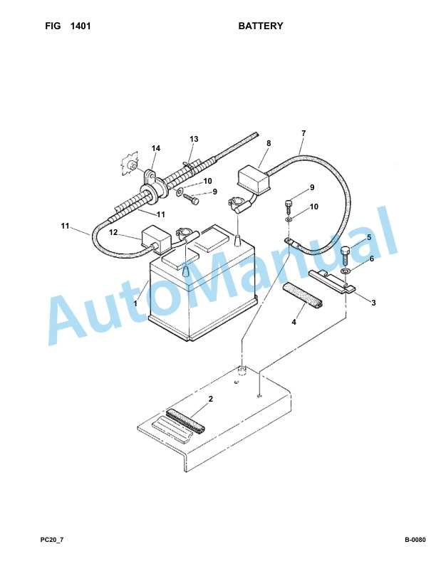 Komatsu PC20-7 Hydraulic Excavator Parts Manual F20001-Up-2