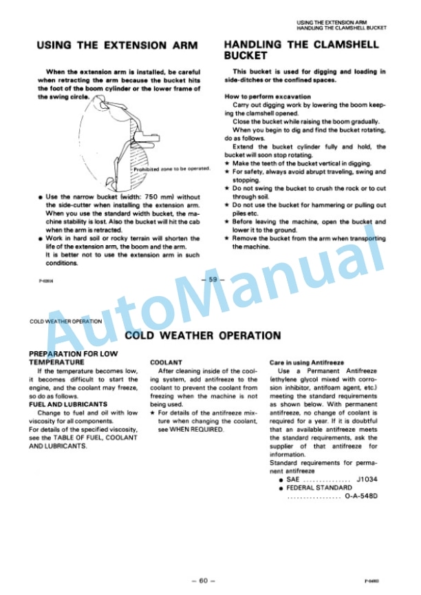 Komatsu PC200-3, PC210-3, PC220-3, PC240-3, PC280-3 Hydraulic Excavator Operation and Maintenance Manual SEAM02050307-3