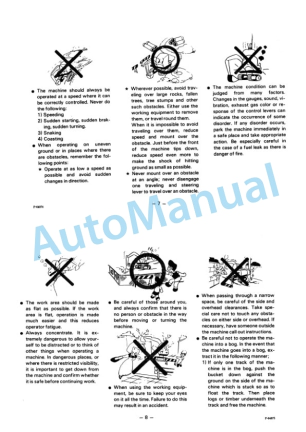 Komatsu PC200-3, PC210-3, PC220-3, PC240-3, PC280-3 Hydraulic Excavator Operation and Maintenance Manual SEAM02050307-5