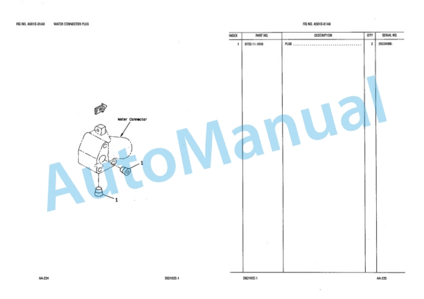 Komatsu PC200-6 Parts Manual LEPBP20601-2