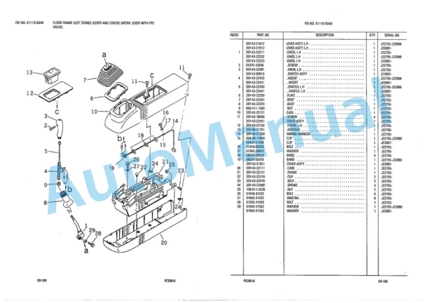 Komatsu PC200-6 Parts Manual LEPBP20601-4