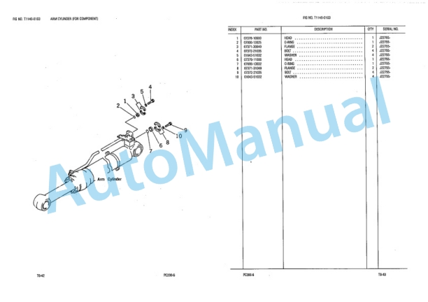 Komatsu PC200-6 Parts Manual LEPBP20601-5