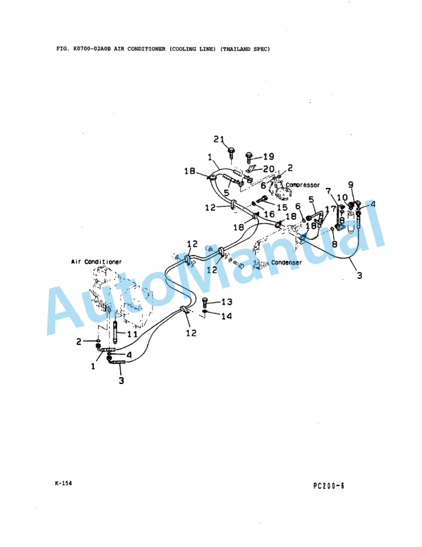 Komatsu PC200-6, PC200LC-6 Hydraulic Excavator Parts Manual LEPB2P2202-4