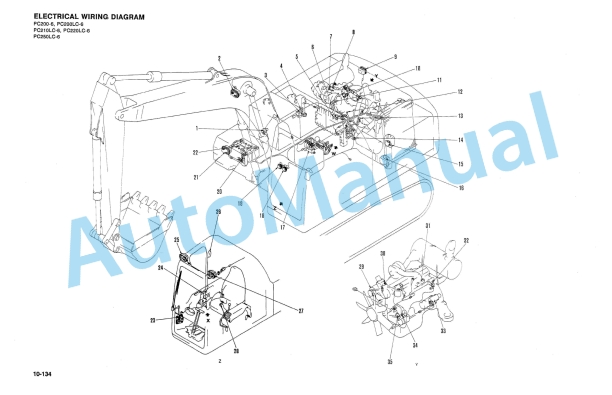 Komatsu PC200-6, PC200LC-6, PC210LC-6, PC220LC-6, PC250LC-6 Hydraulic Excavator Shop Manual