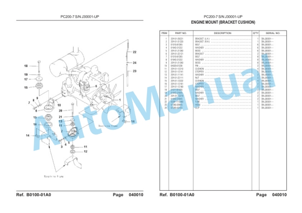 Komatsu PC200-7 Parts Manual-2