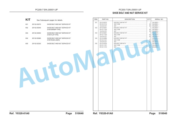 Komatsu PC200-7 Parts Manual-5