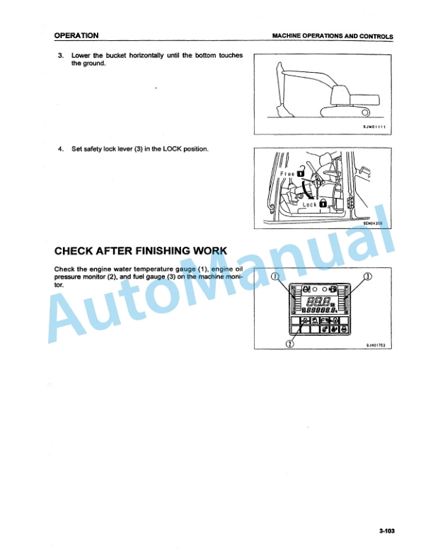 Komatsu PC200-7, PC200LC-7 Galeo Hydraulic Excavator Operation and Maintenance Manual SEAM045200ATH-3