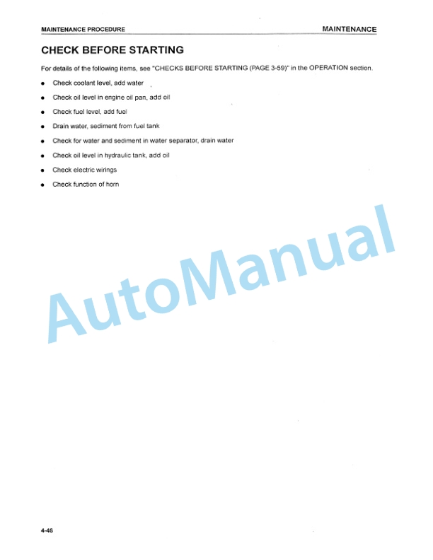 Komatsu PC200-7, PC200LC-7 Galeo Hydraulic Excavator Operation and Maintenance Manual SEAM045200ATH-4