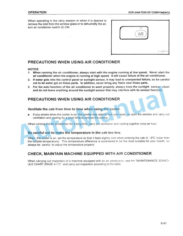 Komatsu PC200-7, PC200LC-7 Galeo Hydraulic Excavator Operation and Maintenance Manual SEAM045200ATH-5