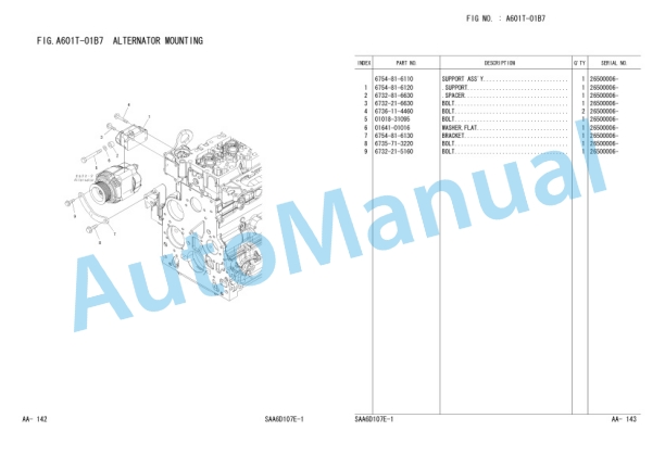 Komatsu PC200-8, PC200LC-8 Parts Manual FEN00651-00-2