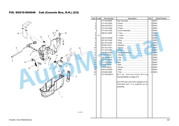 Komatsu PC2000-11E0 Hydraulic Excavator Parts Manual FEN04948-00-4