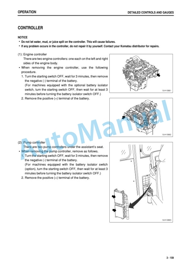 Komatsu PC2000-8 Hydraulic Excavator Operation and Maintenance Manual TEN01086-00-3
