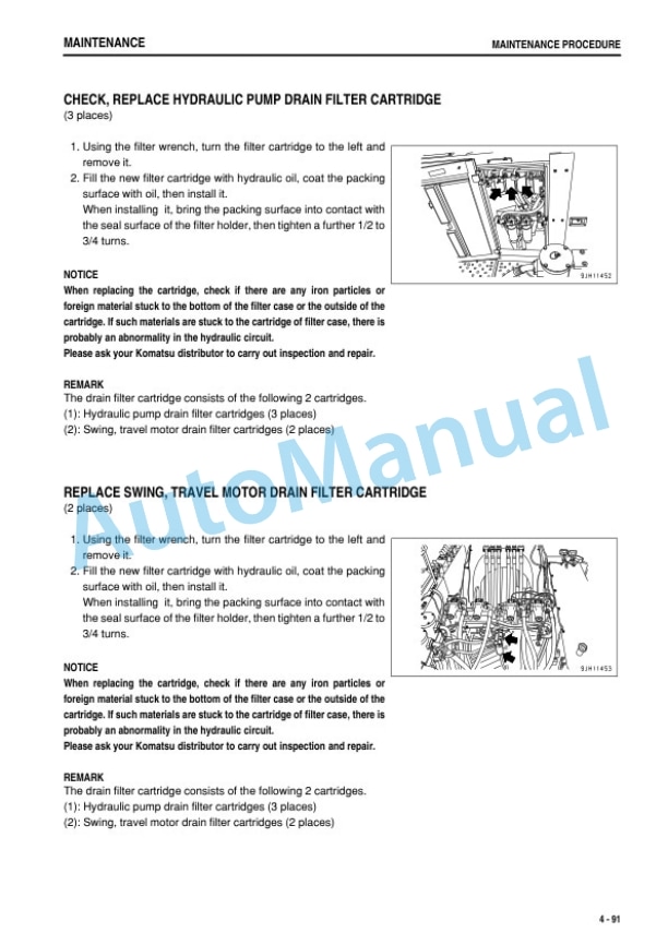 Komatsu PC2000-8 Hydraulic Excavator Operation and Maintenance Manual TEN01086-00-5