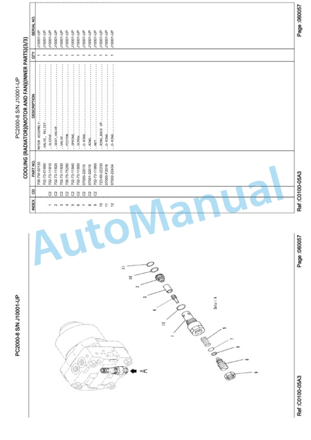 Komatsu PC2000-8 Hydraulic Excavator Parts Manual LEPBP2M801-2