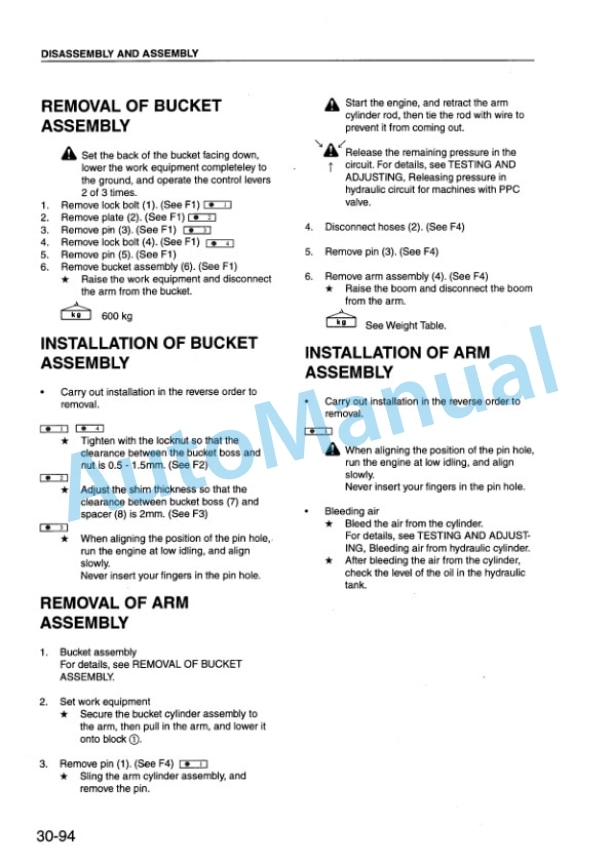 Komatsu PC200EN-6K, PC200EL-6K Hydraulic Excavator Shop Manual EEBM001200-5