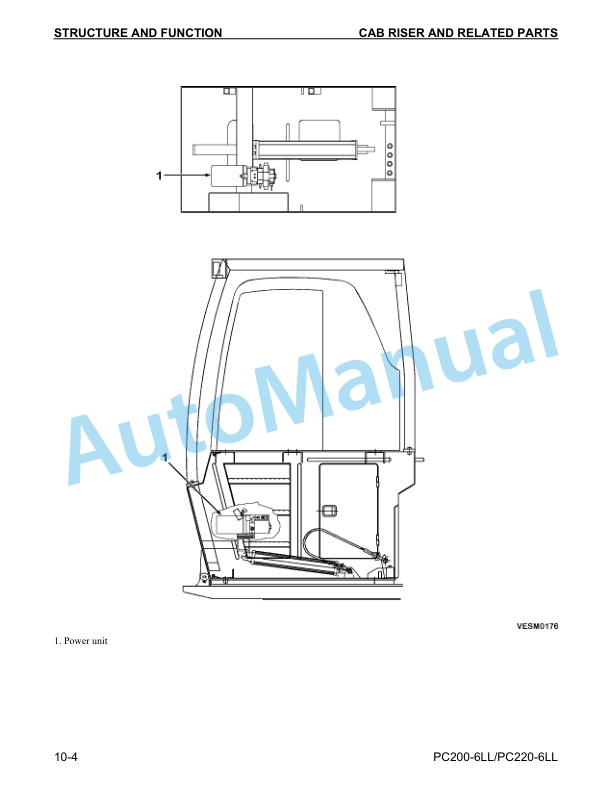 Komatsu PC200LL-6, PC220LL-6 Logging Excavator Shop Manual CEBM005700-5