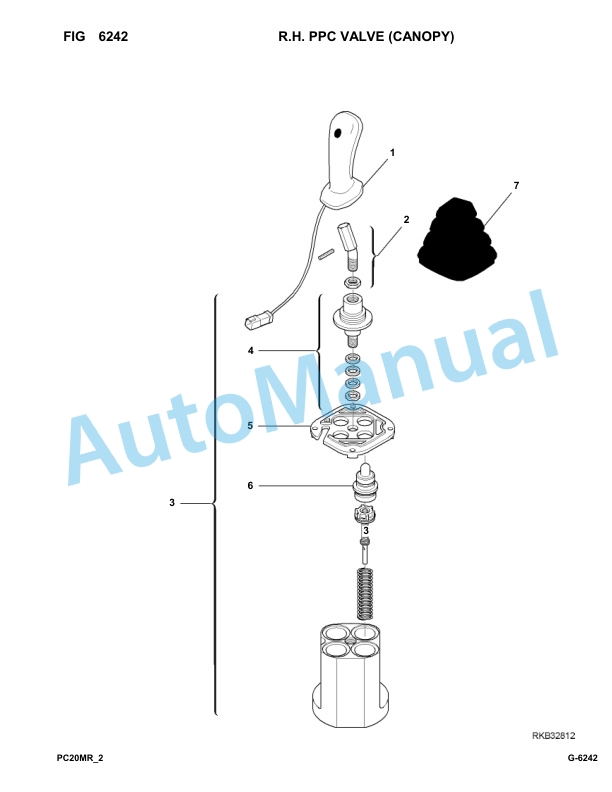 Komatsu PC20MR-2 Hydraulic Excavator Parts Manual F00003-UP-4