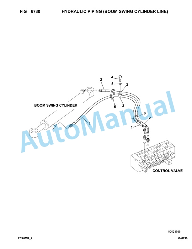 Komatsu PC20MR-2 Hydraulic Excavator Parts Manual F00003-UP-5