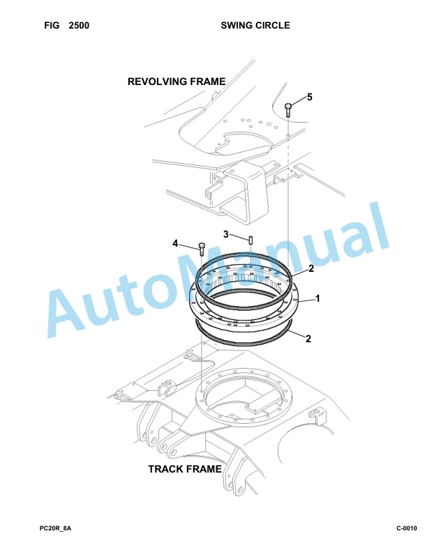 Komatsu PC20R-8 Hydraulic Excavator Parts Manual F30791-up-2