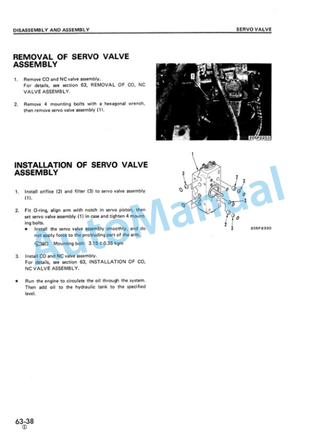 Komatsu PC210-3, PC240-3 Hydraulic Excavator Shop Manual SEBMK2050302-5