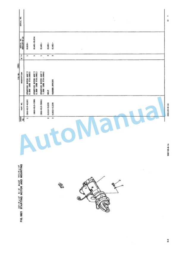 Komatsu PC210-3K, PC210LC-3K Hydraulic Excavator Parts Manual PEPBK2050303-2