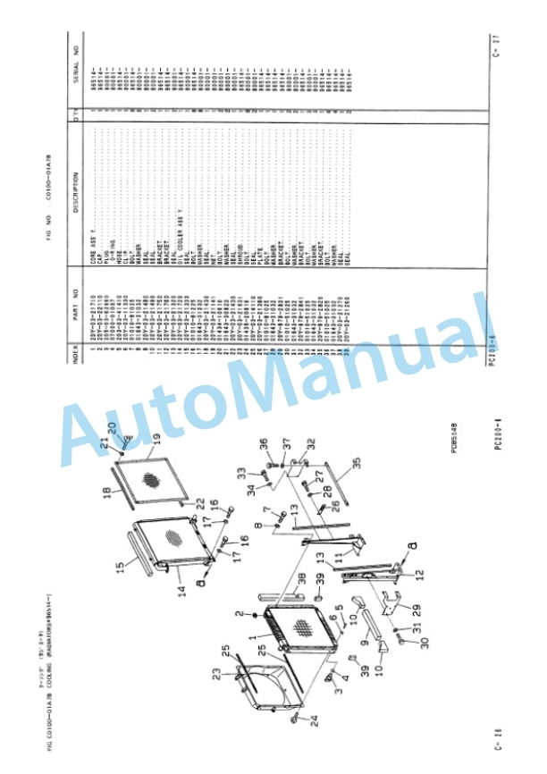 Komatsu PC210-6, PC210LC-6 Hydraulic Excavator Parts Manual EEPB006200-2