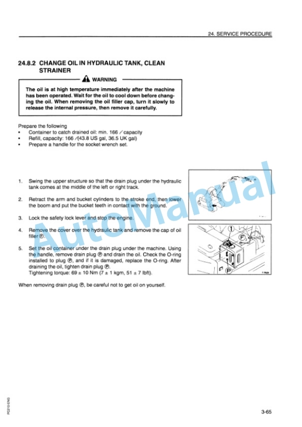 Komatsu PC210-6K, PC210LC-6K, PC240-6K, PC240LC-6K, PC240NLC-6K Hydraulic Excavator Operation and Maintenance Manual EEAM006002-5