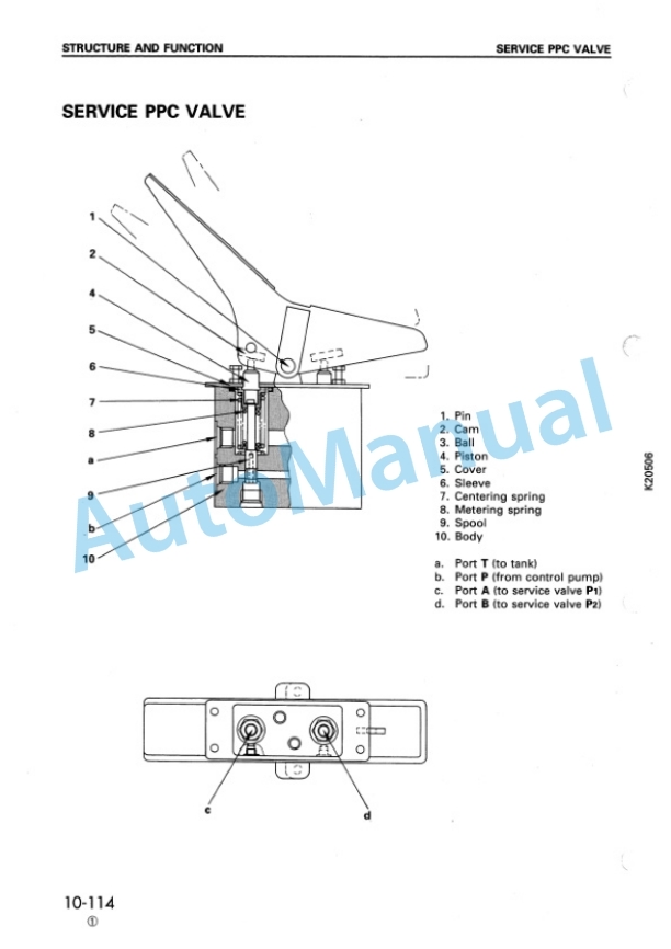 Komatsu PC210-6K, PC210LC-6K, PC240-6K, PC240LC-6K, PC240NLC-6K Hydraulic Excavator Shop Manual EEBM000505-2