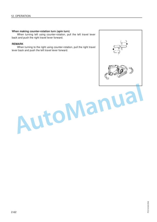 Komatsu PC210-6K, PC210LC-6K, PC240LC-6K, PC240NLC-6K Hydraulic Excavator Operation and Maintenance Manual EEAM006003-3