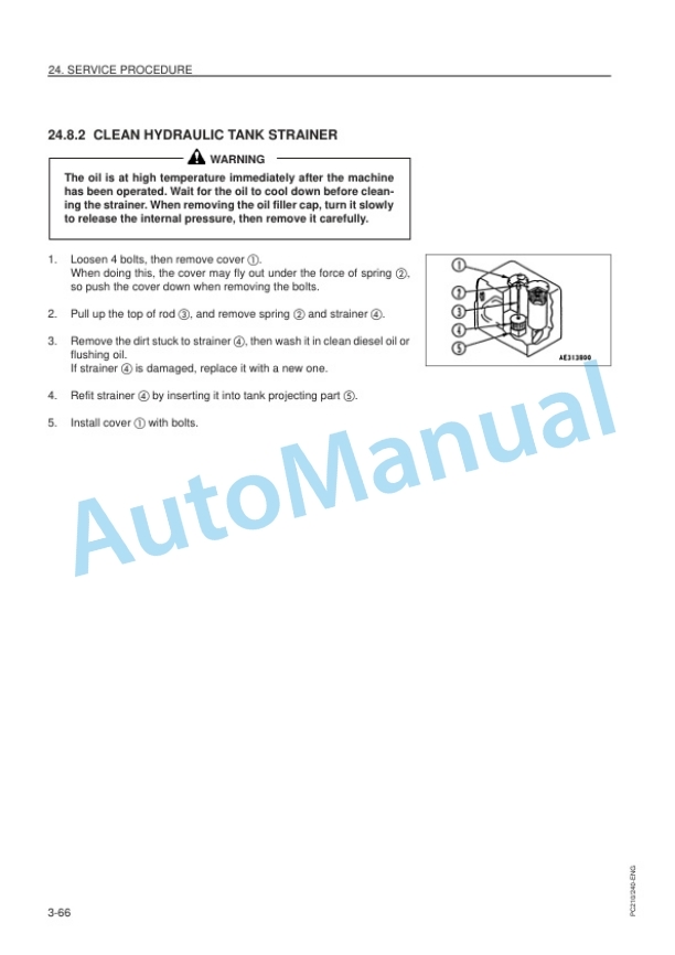 Komatsu PC210-6K, PC210LC-6K, PC240LC-6K, PC240NLC-6K Hydraulic Excavator Operation and Maintenance Manual EEAM006003-5